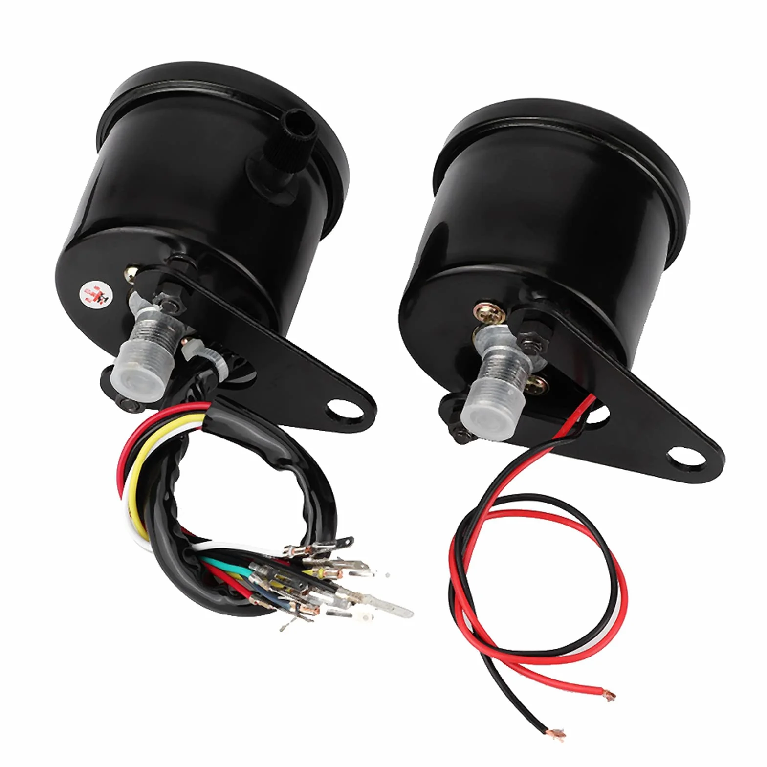 Fydun Obrotomierz Motocyklowy Przebieg Mechaniczny Podwójny Instrument Elektronika Tacho Gauge Wymiana dla CG125 GN125