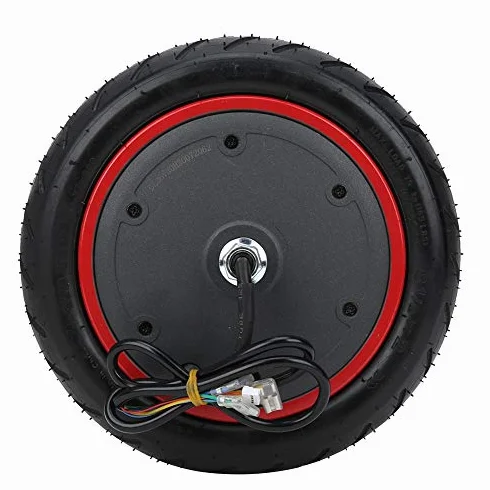 Koło przednie z napędem do skutera elektrycznego, koło do skutera elektrycznego, 240 mm, nadmuchiwana opona do hulajnogi z bezszczotkowym silnikiem 350 W, 36 V, kompatybilne z modelem M365 / M365 PRO