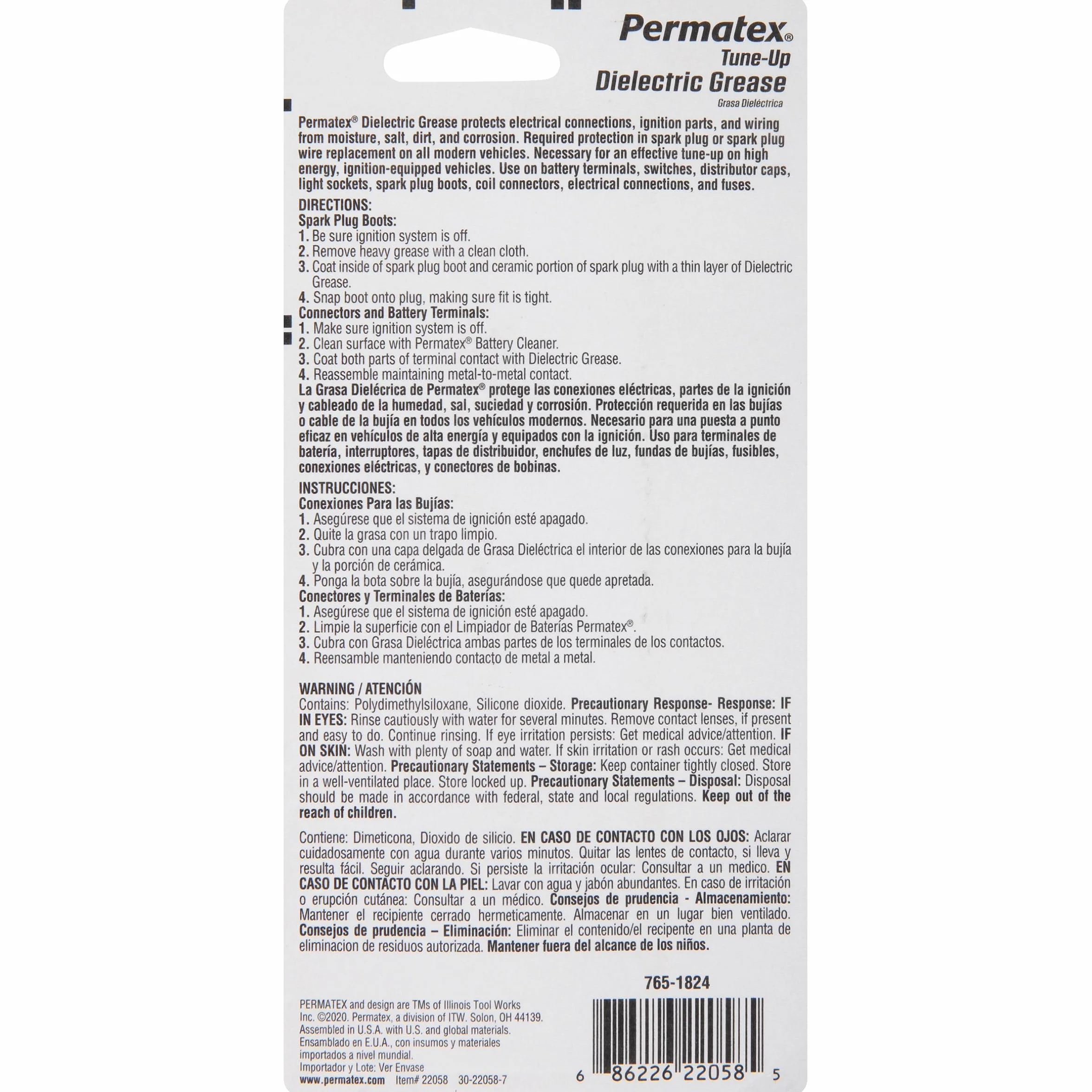 Permatex 22058 dielektryczny smar tuningowy, 90 ml Rura