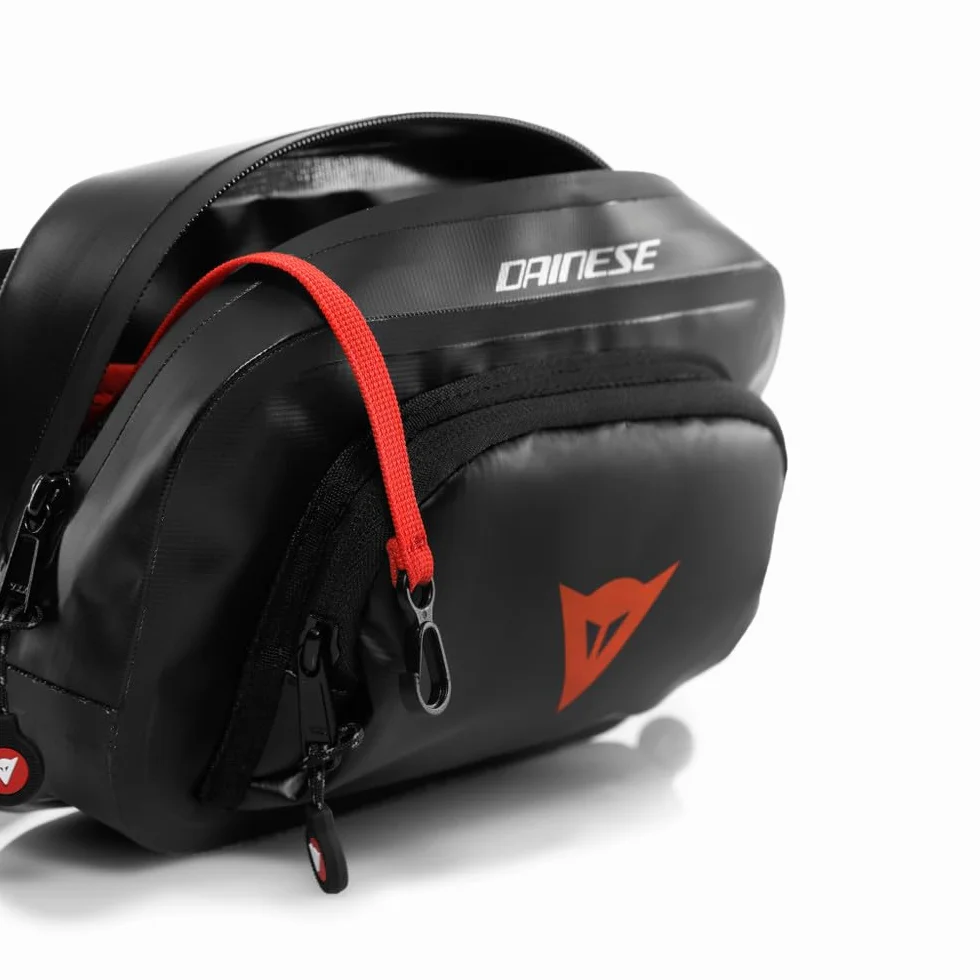 Dainese - Explorer Waist Bag 1.8L, wodoodporna saszetka biodrowa, dla mężczyzn i kobiet, czarna, Czarny (Black), Wodoodporna saszetka nerka