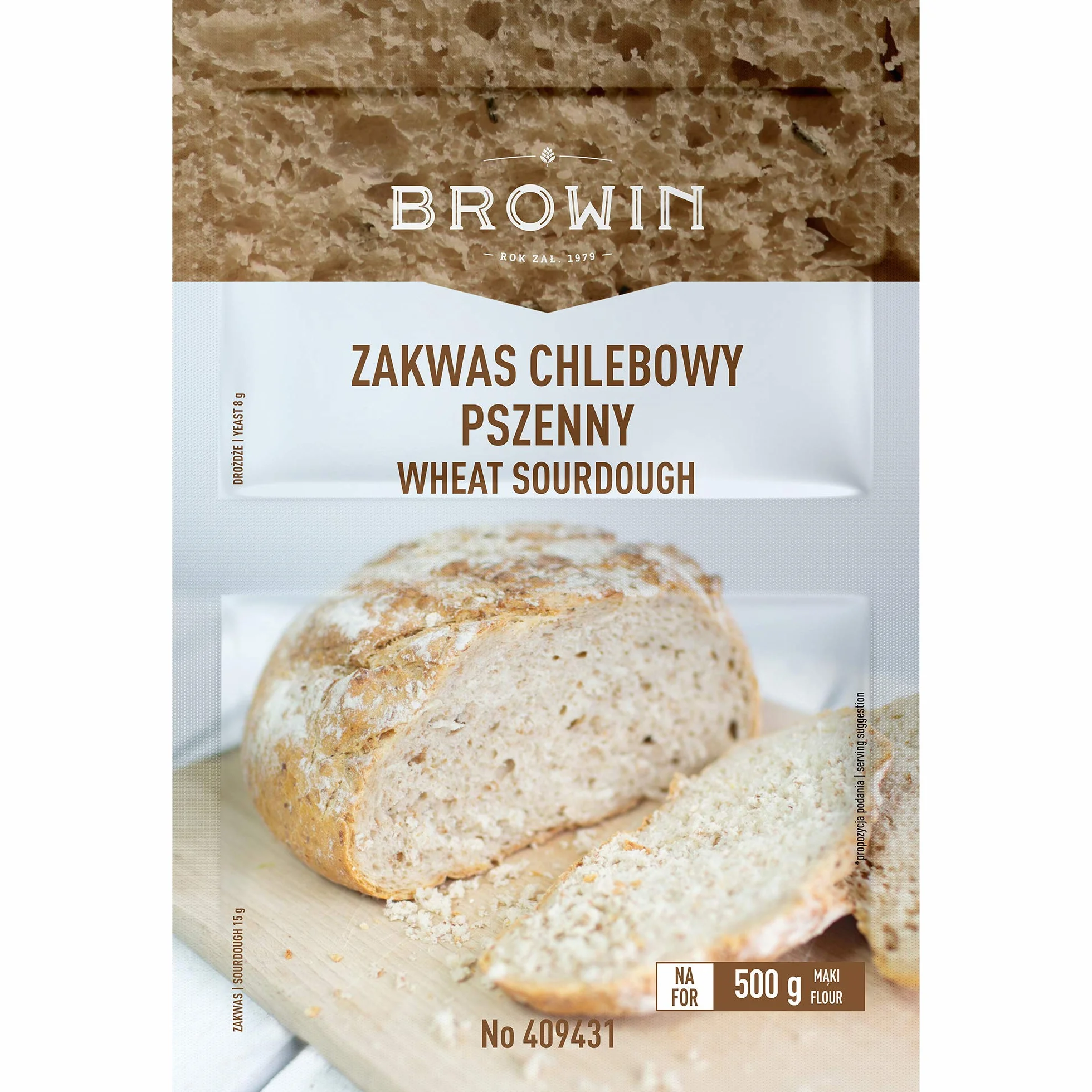 Browin Zakwas chlebowy orkiszowy z drożdżami 19 g