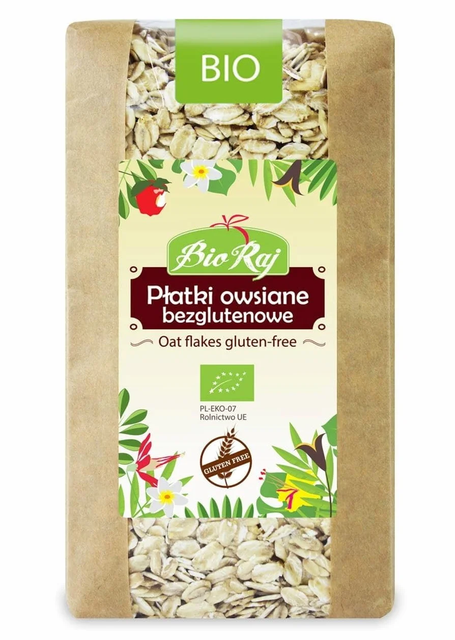 PŁATKI OWSIANE BEZGLUTENOWE BIO 350 g - BIO RAJ