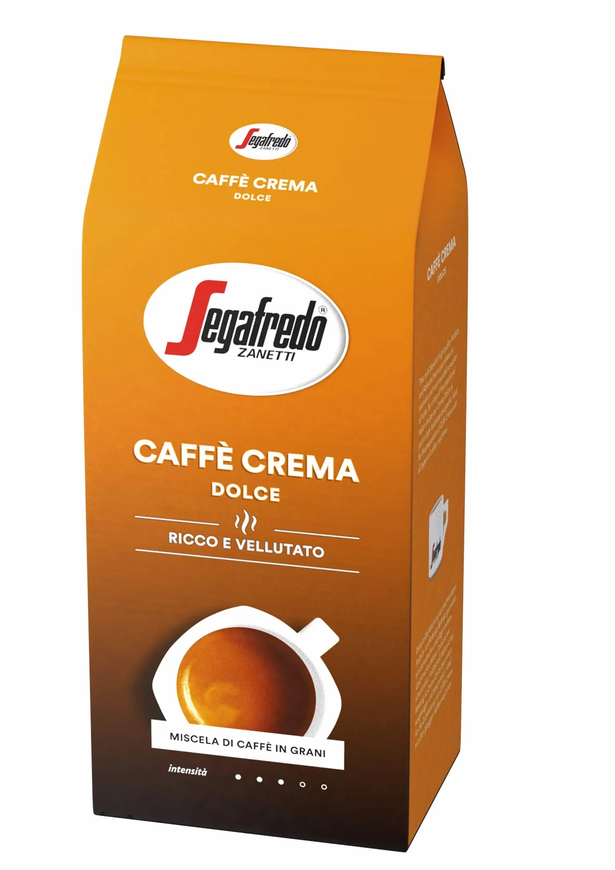 Segafredo Zanetti Caffè Crema Dolce Kawa Ziarnista Intensywność 3/5 1 kg