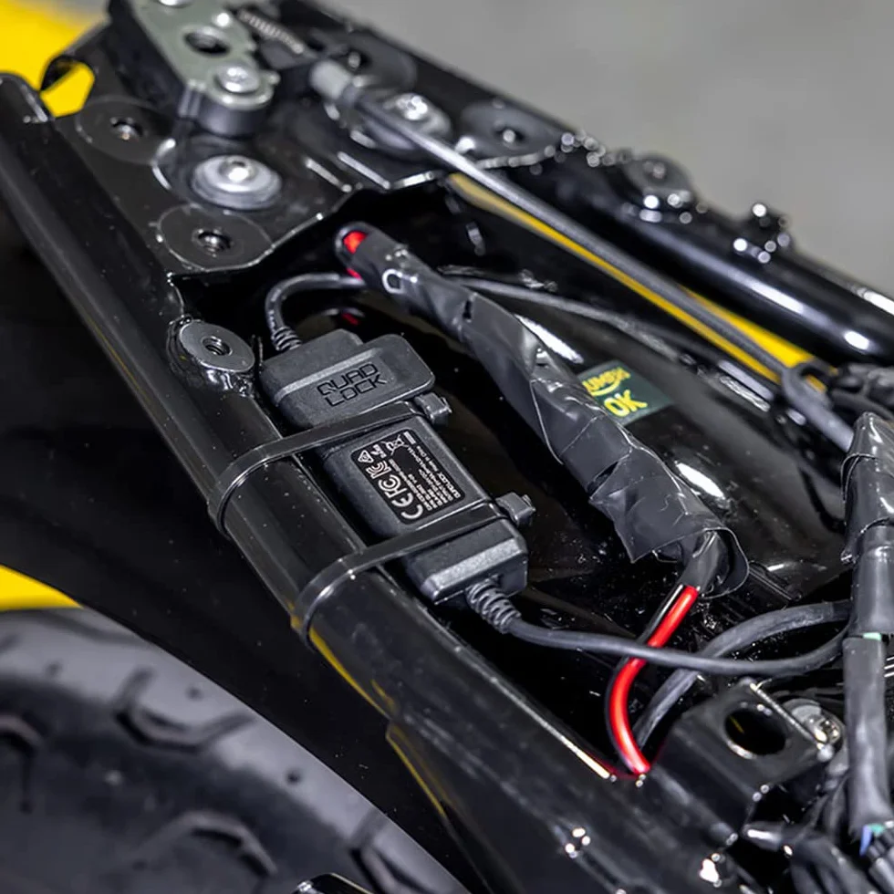 Inteligentny Adapter Quad Lock 12 V do USB dla motocykli, łodzi, przyczep kempingowych