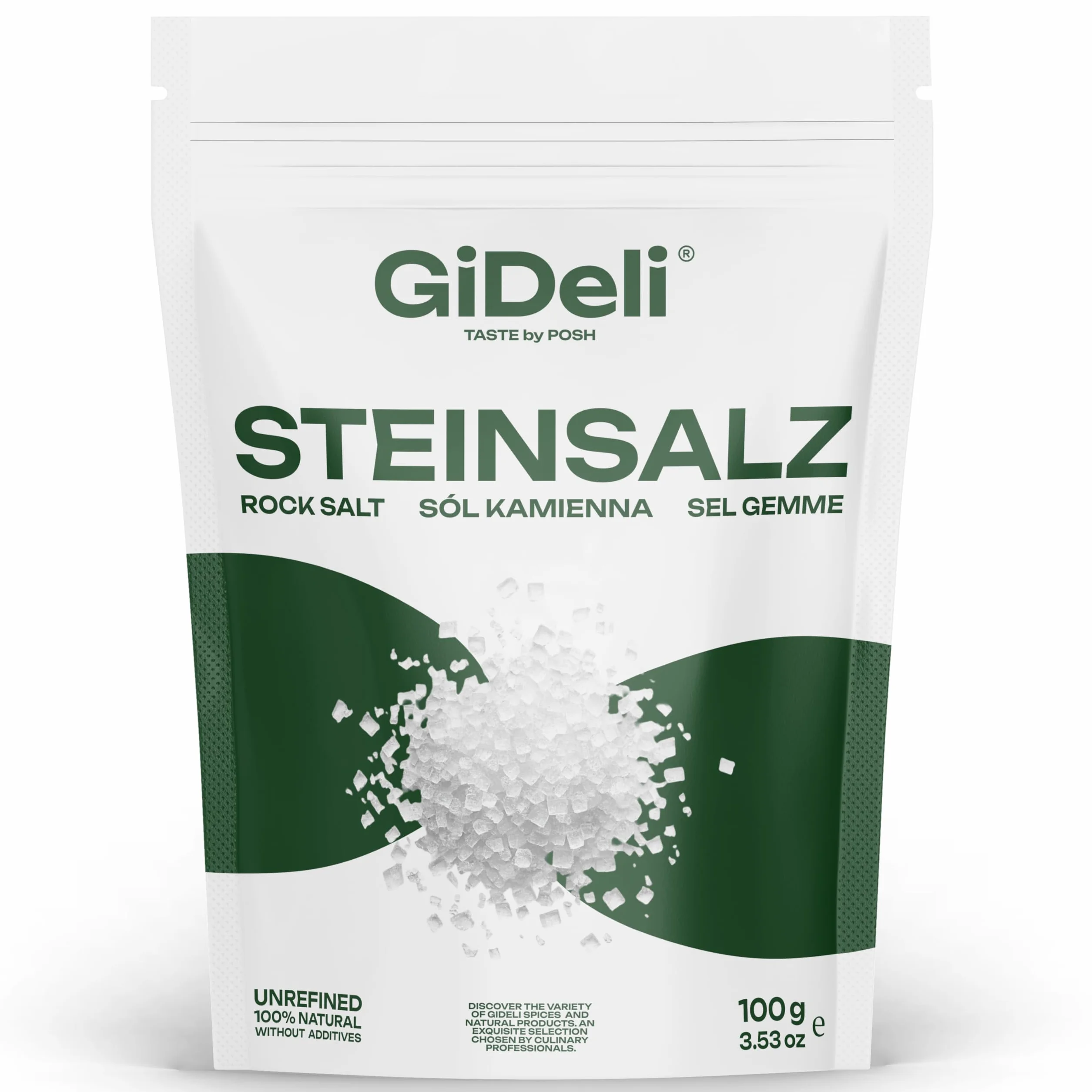 GiDeli Sól kamienna gruboziarnista naturalna kryształowa do zabawy 100 g
