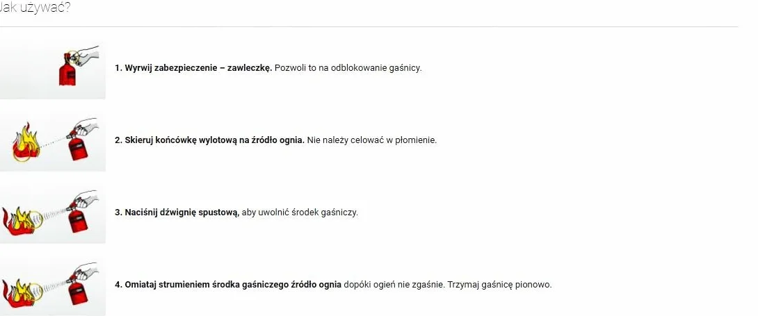 Zestaw gaśnica samochodowa 1kg apteczka kamizelka
