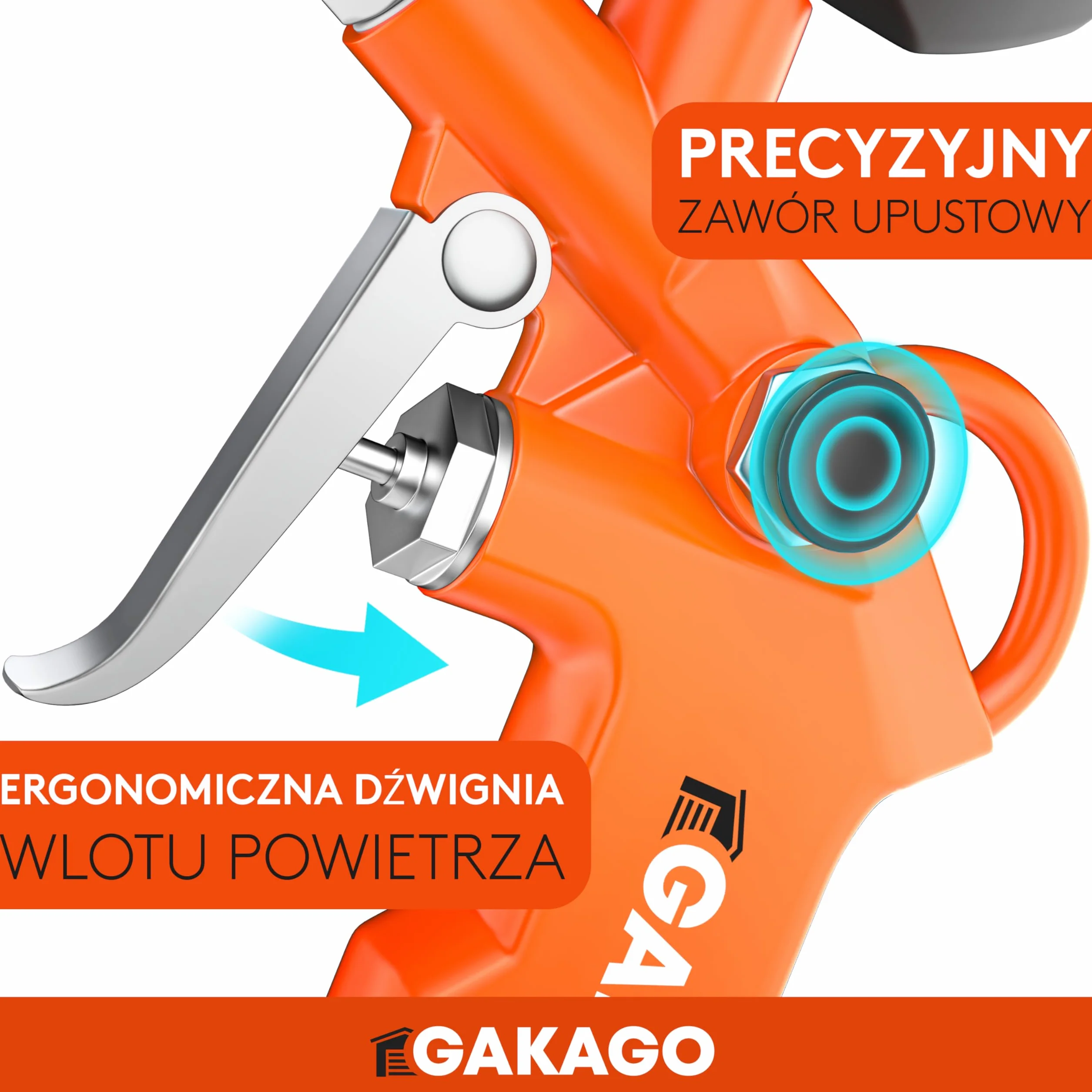 Gakago Pompka do opon - Precyzyjna pompka do opon z wysokiej jakości manometrem 0-12 barów - Bardzo długi 45-centymetrowy wąż do pompowania opon - Wszechstronny manometr