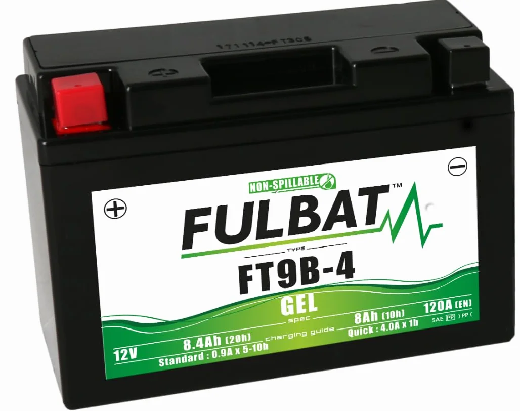 - FULBATERIA MOTOCYKLOWA FULBAT GEL FT9B-4 / YT9B-BS 12V 8,4AH 120A