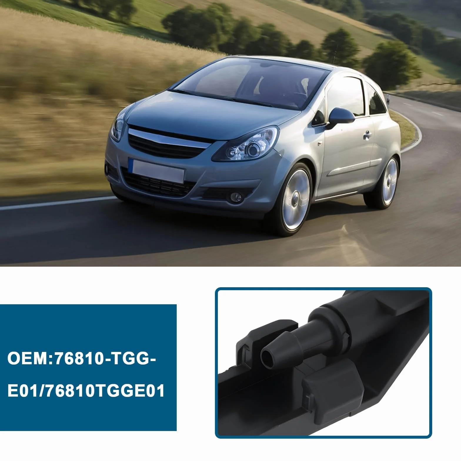 2 szt. dysza spryskiwacza przedniej szyby 76810-TGG-E01 76810TGGE01 kompatybilny z Honda CIVIC 2017-2021