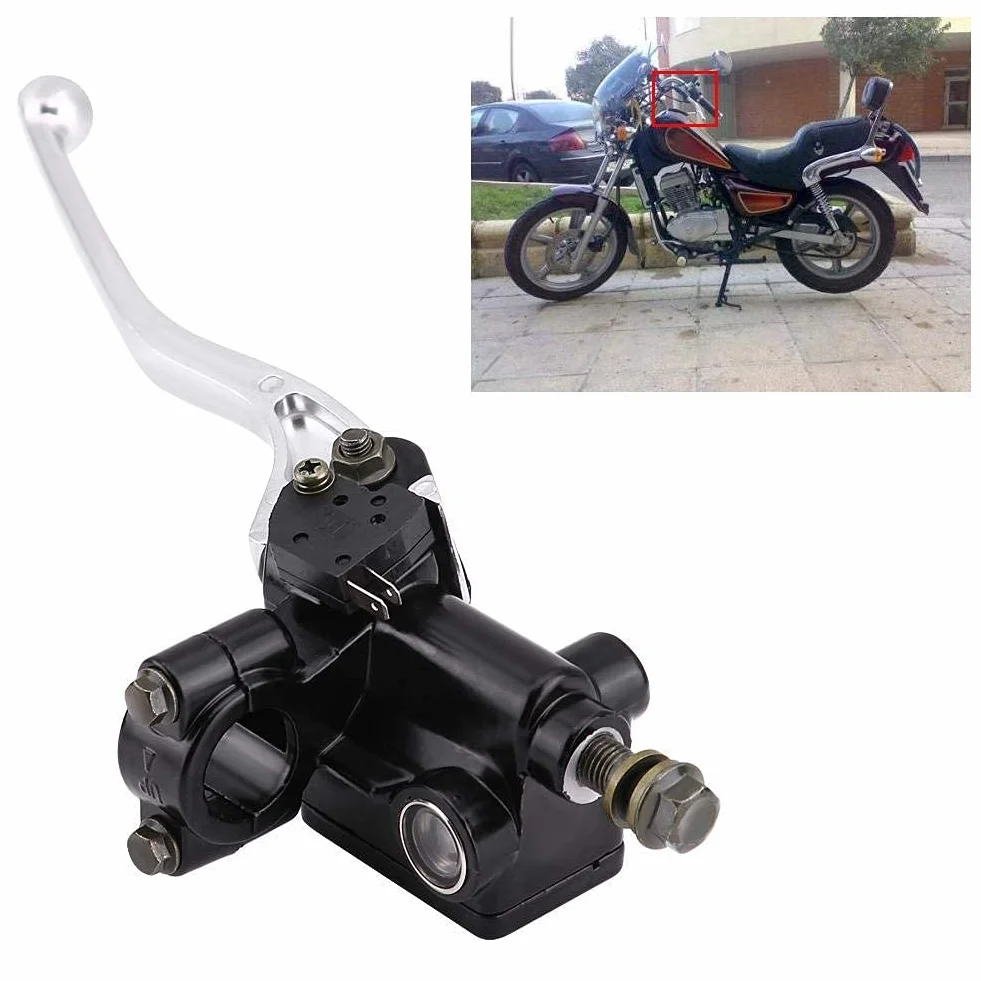 7/8"22mm dźwignia hamulca motocyklowego pompa ze stopu aluminium motocykl prawy przedni cylinder hamulcowy dla CBR250 CB250 VT250 VTR250 CB400 CL400 NSR250