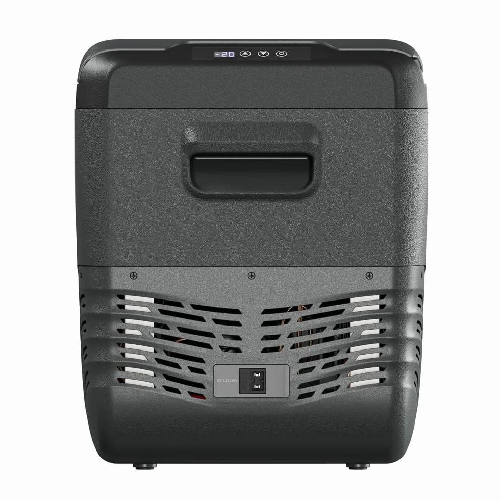 Yolco NX40 CARBON kompresorowa lodówka podróżna 37 l – 20°C, Dual Zone, 12/24 V i 230 V, aplikacja Bluetooth, przenośna lodówka i zamrażarka na kemping, Vanlife i w podróży