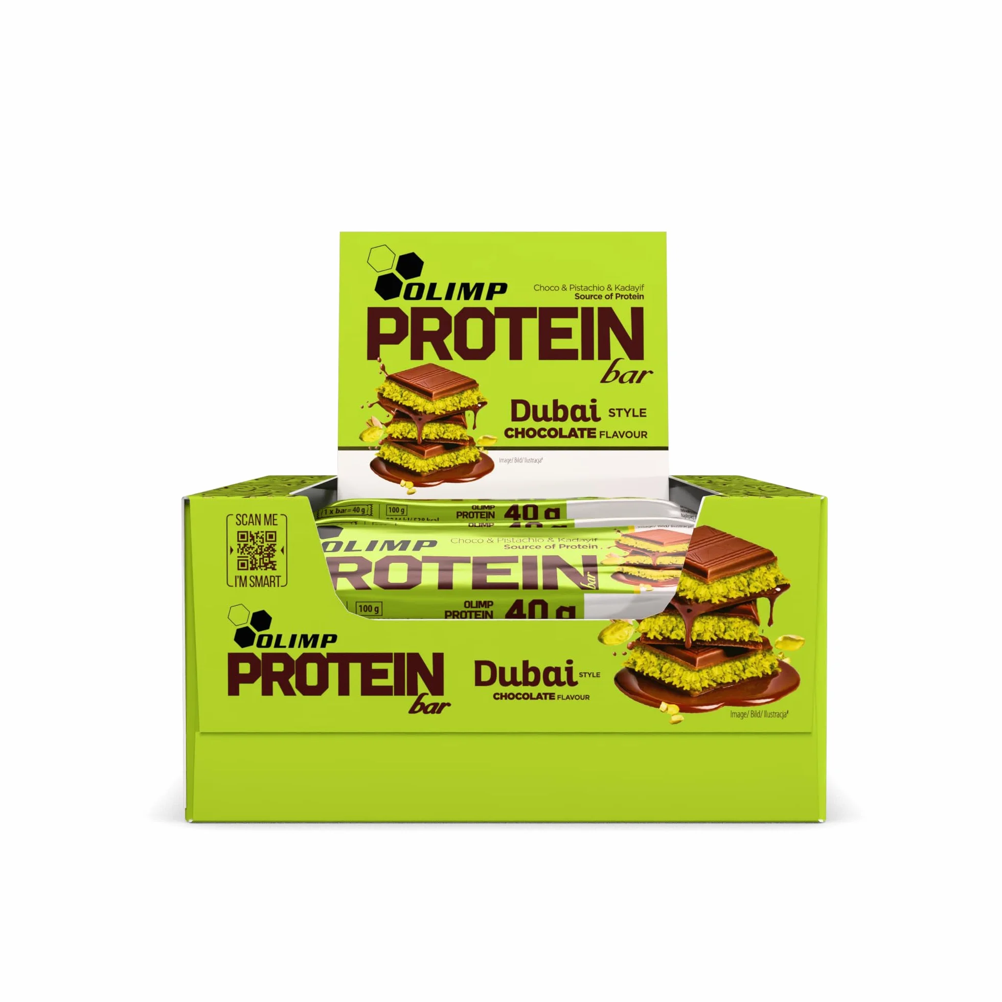 Olimp Protein Bar Dubai Style Chocolate Flavour 40g 25-Pack