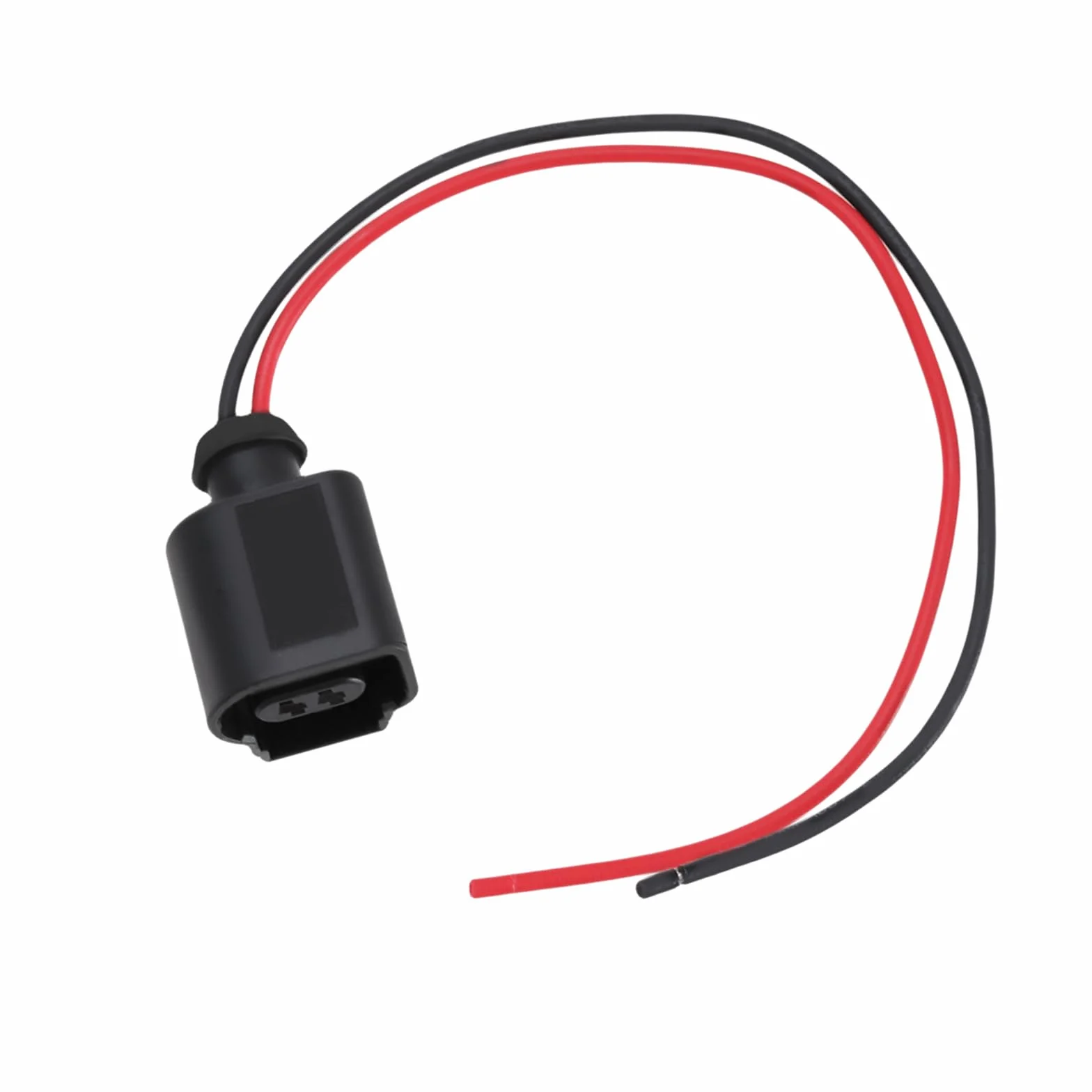 Create idea 1 x 2-pinowa wtyczka wiązki przewodów do naprawy samochodów, kompatybilna z VW, kompatybilna z Audi, kompatybilna z Seat, kompatybilna ze Skoda 8K0973702