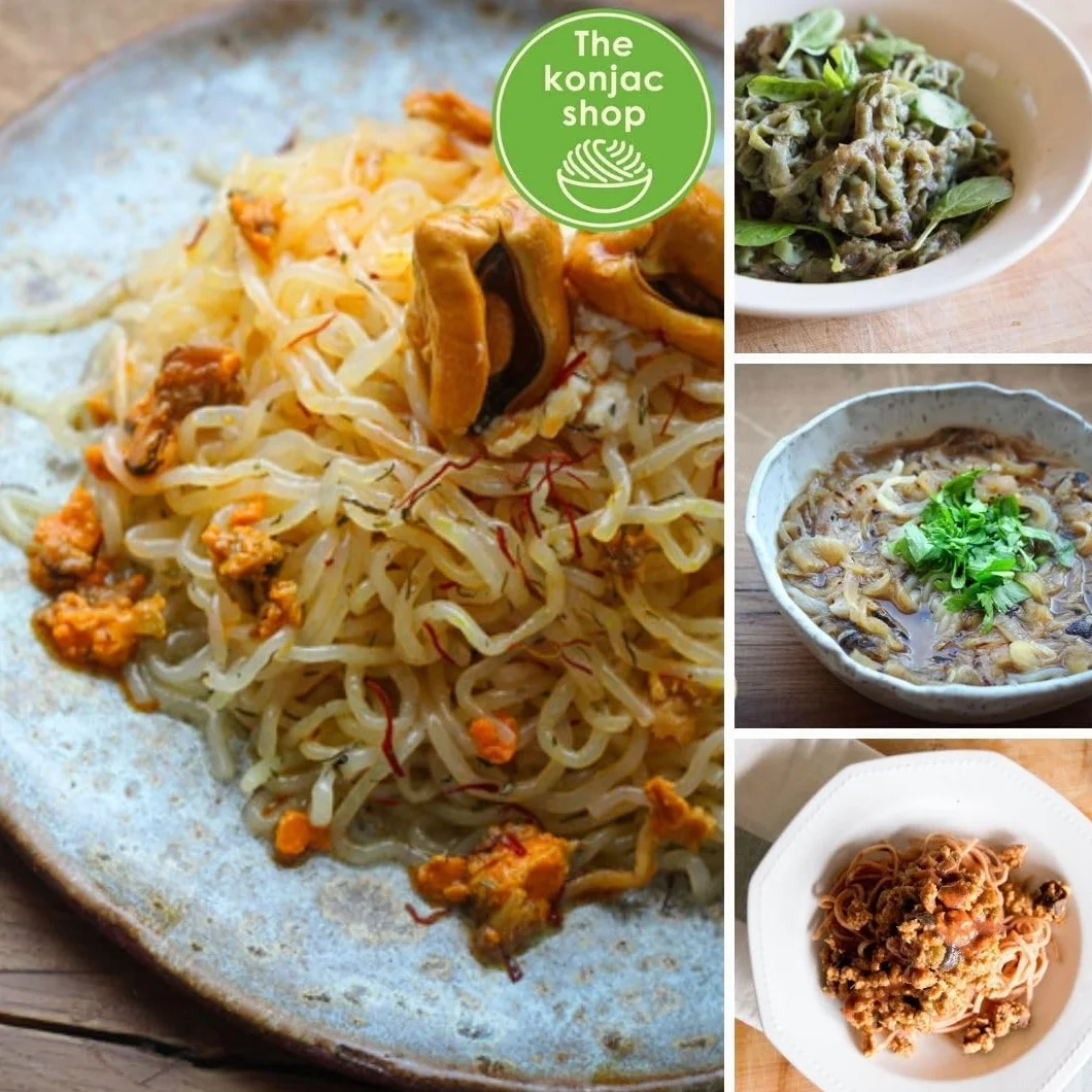 Konjac Shop - Konjac Spaghetti Tomato 270g Bezglutenowe, Niskokaloryczne, Niskowęglowodanowe Idealne do Diety Keto (Opakowanie 5 sztuk)