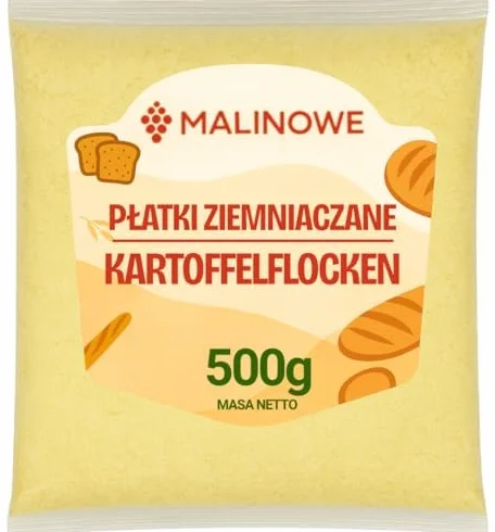 Malinowe PŁATKI ZIEMNIACZANE 500g Puree Kluski Kopytka