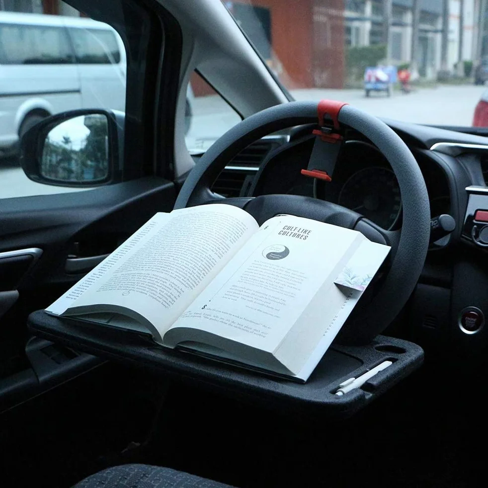 Taca na kierownicę, stół samochodowy, kierownica, biurko i uchwyt na fotel samochodowy, laptop posiłek biurko, stół kierowniczy ciężarówki do jedzenia
