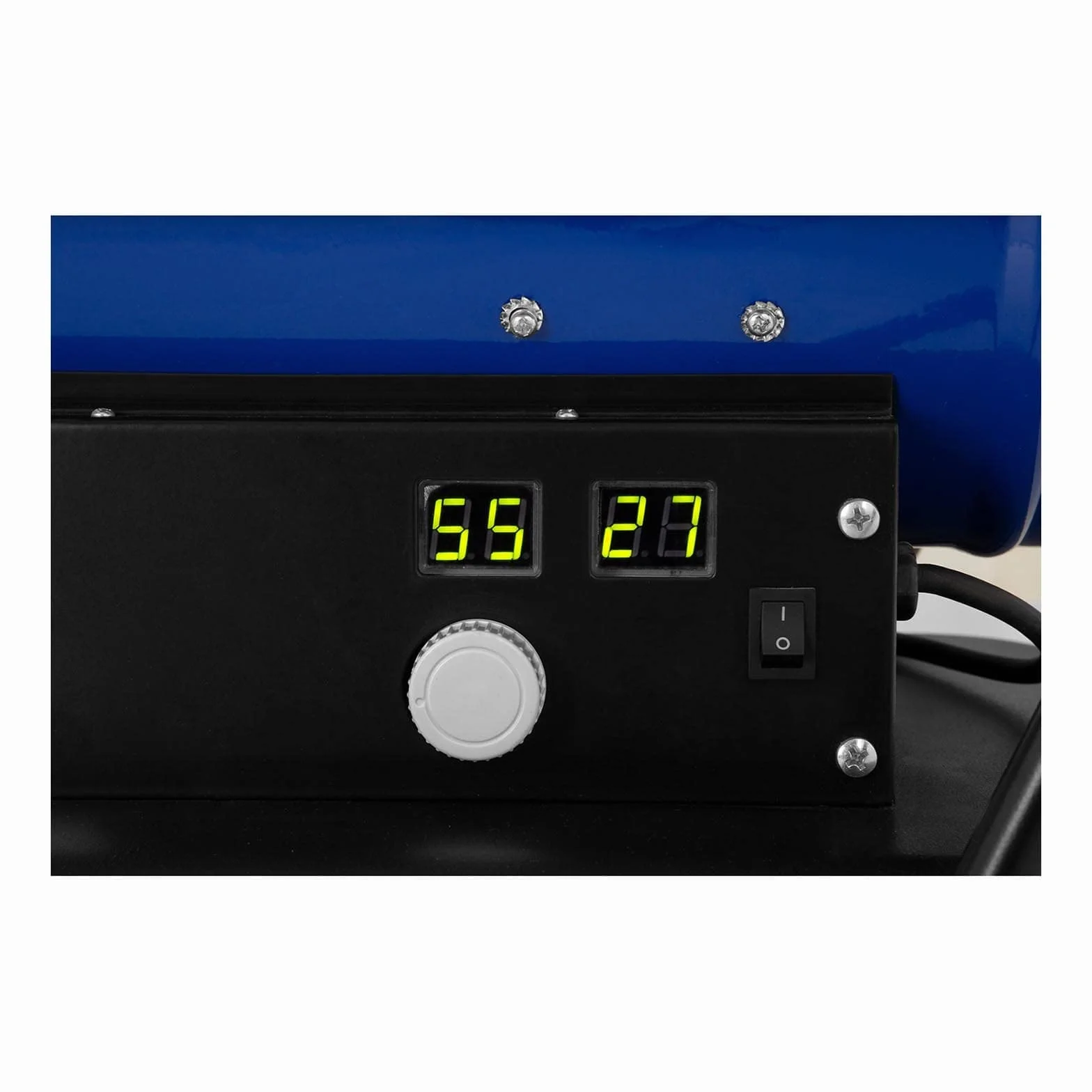 MSW nagrzewnica na olej napędowy i nagrzewnica budowlana z wózkiem, 20 kW, 19 l, MSW-TW-DH-20000 (wydajność ogrzewania 20 kW, 19 l, zużycie oleju napędowego 1,6 kg/h, maks. przepływ powietrza 420