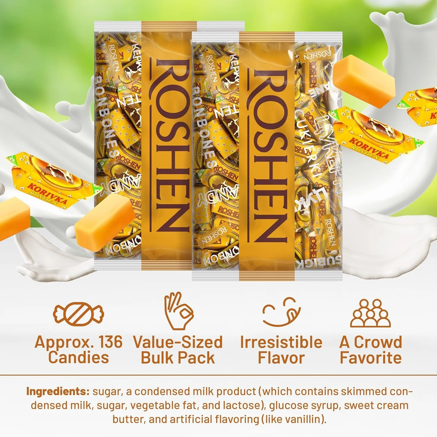 ROSHEN Cukierki Krówka mleczna krucha 1kg