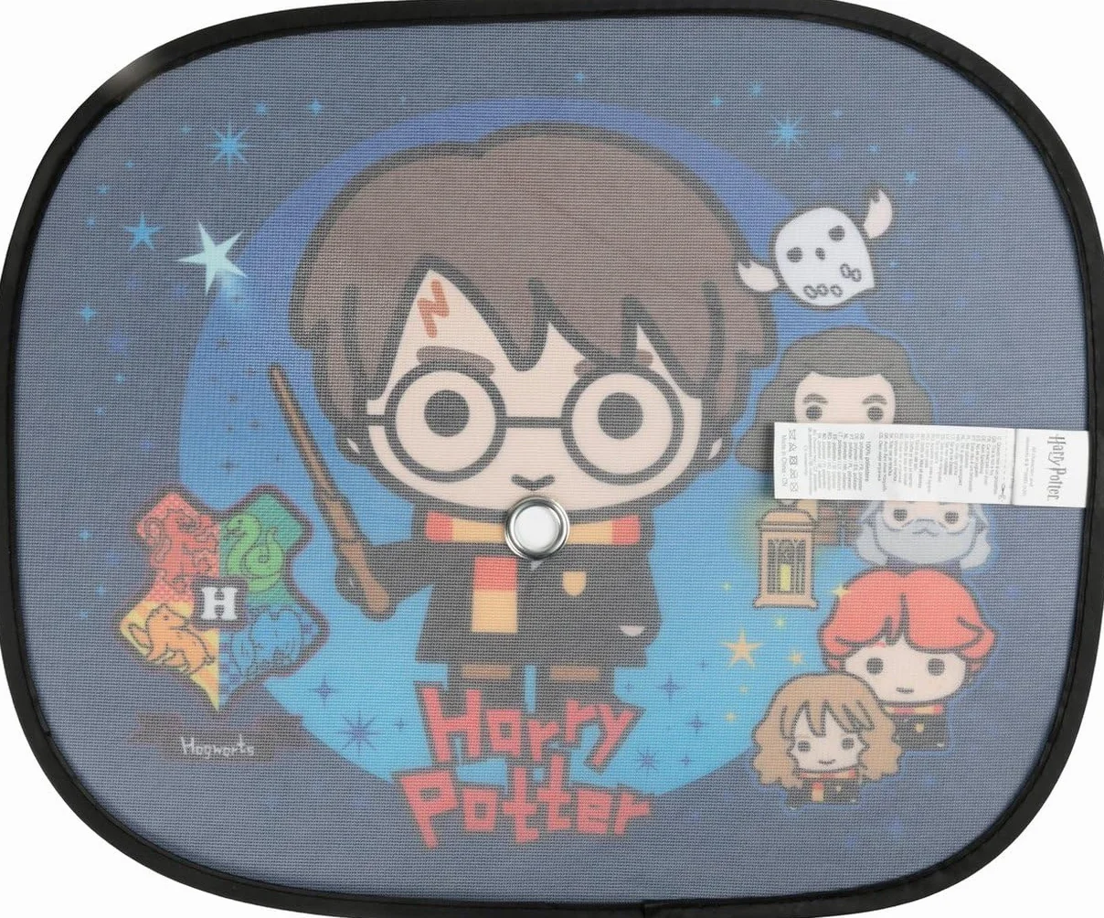 Tataway Para Markizy Bocznych Samochodów Harry Potter 44 × 35 cm - Osłona przeciwsłoneczna i ochrona przed słońcem, kolorowy design dla dzieci i fanów