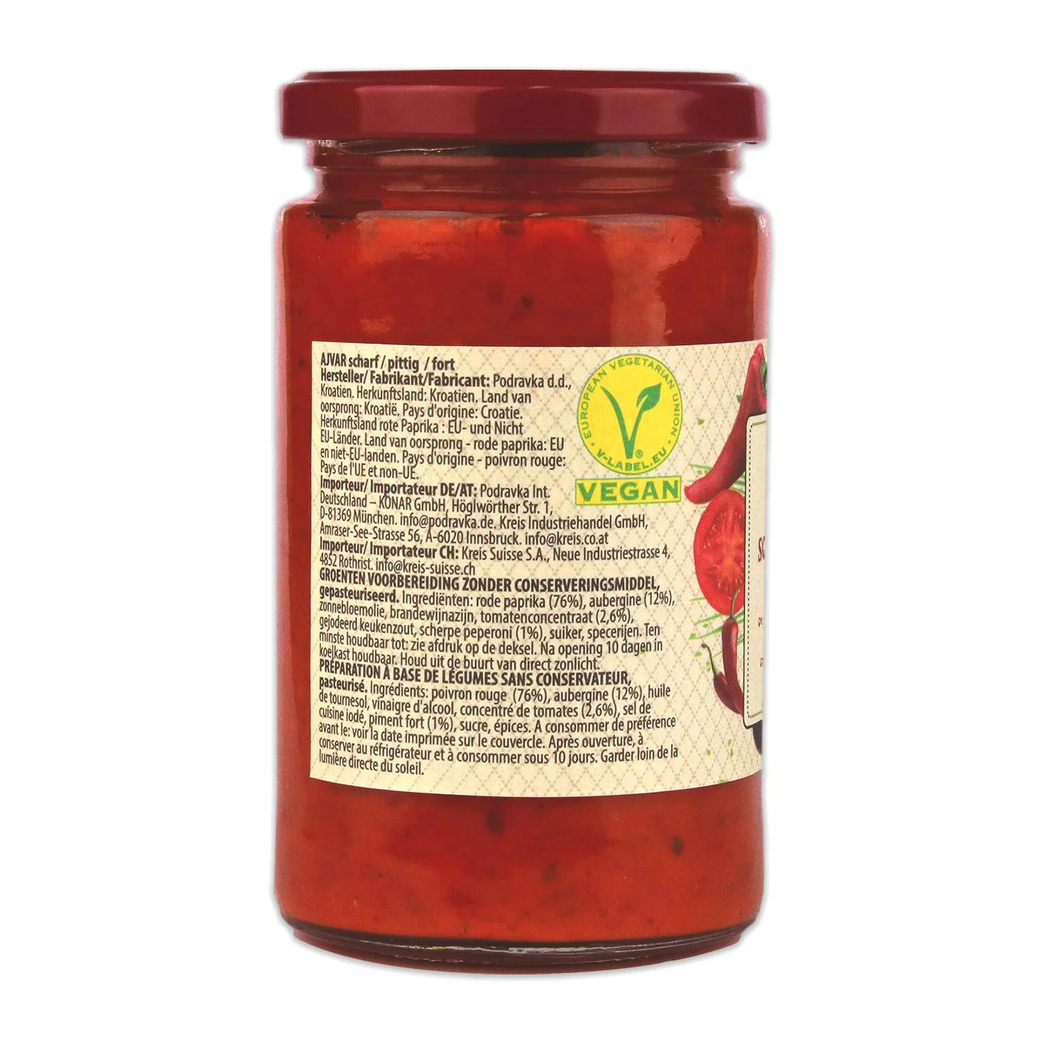 Podravka Ajvar ostry 350 g