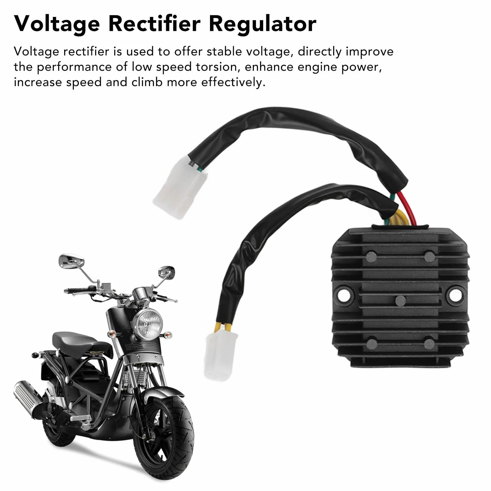 Wymiana Regulatora Napięcia, Regulator Prostownika Motocyklowego Zamiennik Przeciwzakłóceniowy dla Skuterów Daelim 125 B Bone 2009-2014