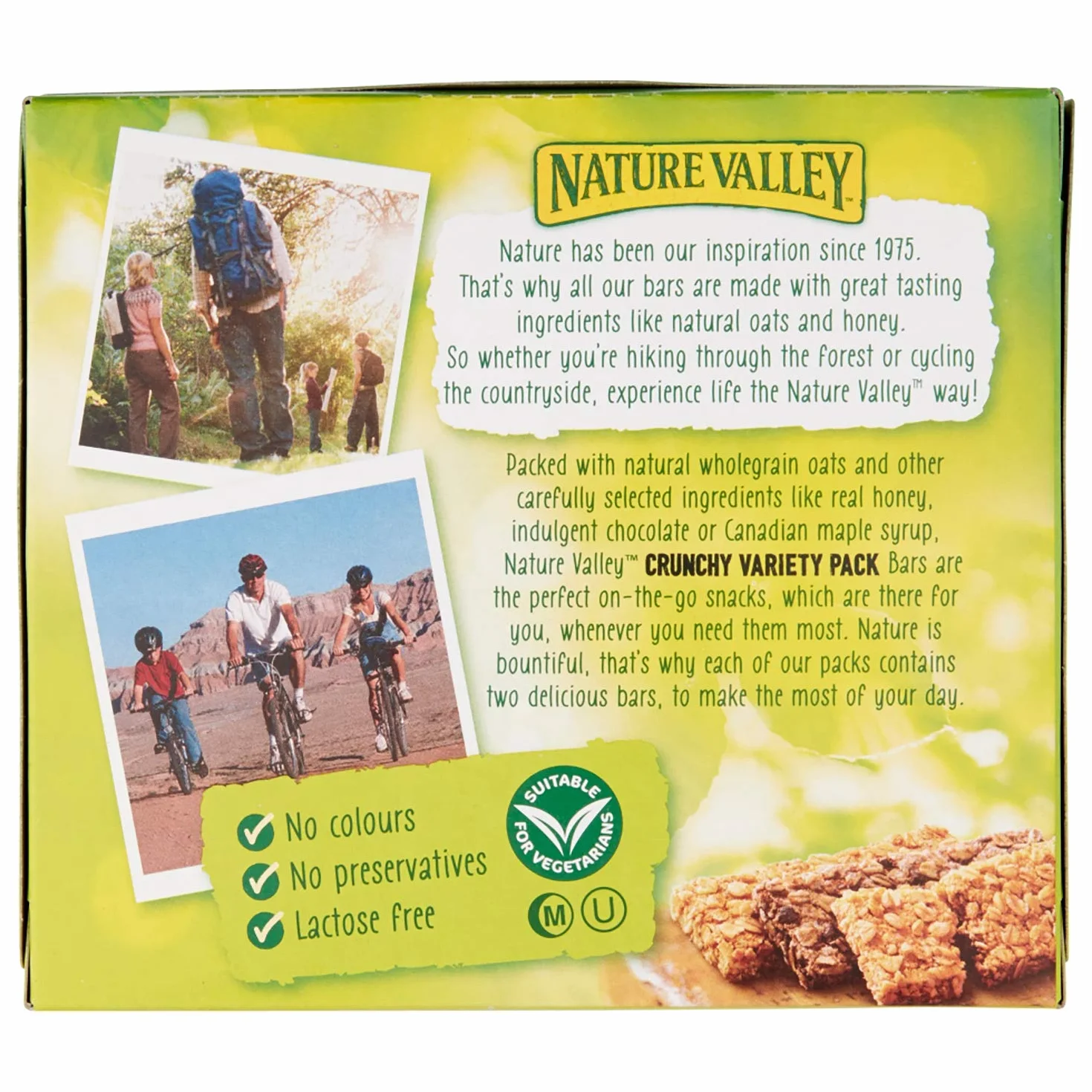 Nature Valley Chrupiące batony pakiet różnorodności, 40 x 42 g
