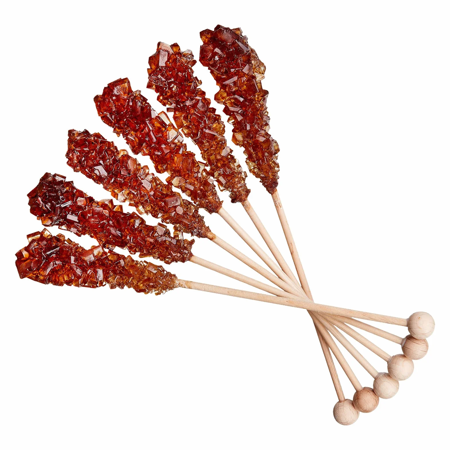 FRUTEG Candi Sugar Sticks Brown 100 sztuk w kartonie