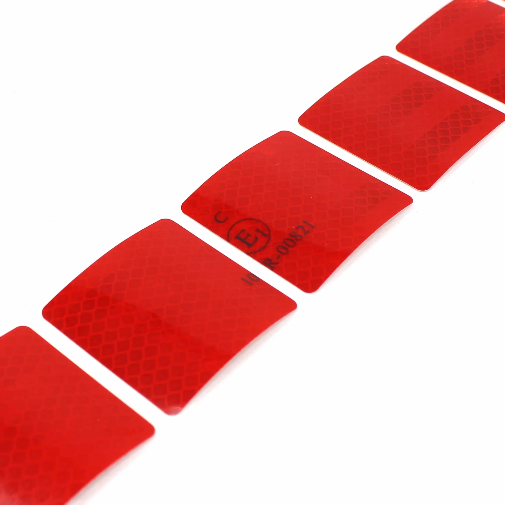 Folia odblaskowa 52 mm (3 metry, czerwona)