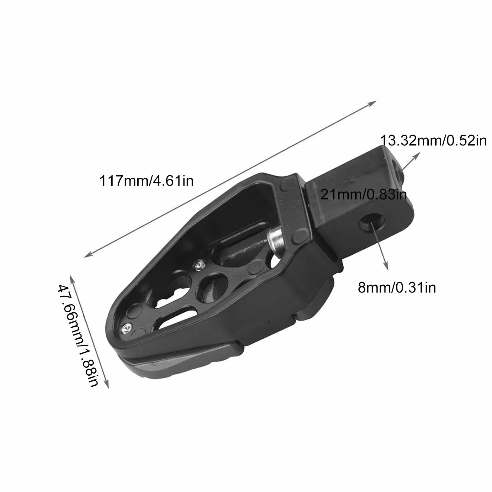 Podnó?ki do motocykli, podnó?ków motocyklowych, antypo?lizgowe tylne peda?y, cz? ?ci do sportów motorowych ze stopu aluminium, nak?adka peda?y do d?ugich podró?y motocyklowych