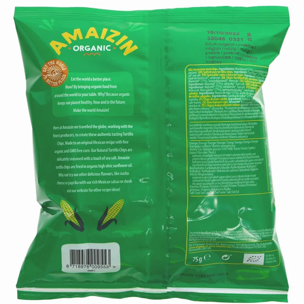 Nachos CORN NATURAL C / OUT 75GR
