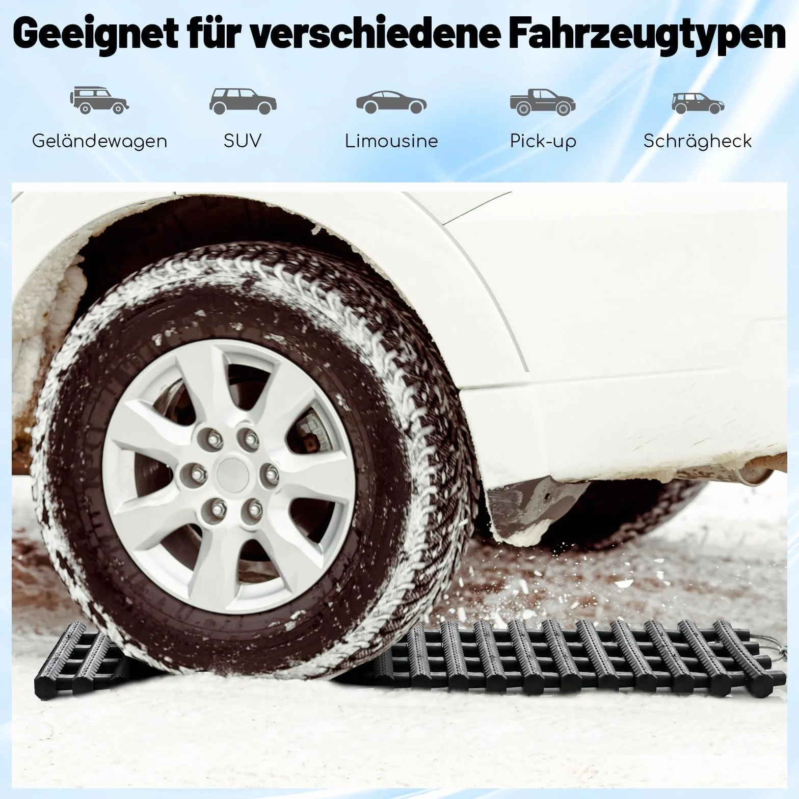 COSTWAY 2 sztuki podkładki pod koła, plakietki do jazdy w piasku, podkładki Traktionsmatte na piasek, śnieg, lód, błoto, tory offroadowe, mata Traktionshilfe z torbą na przyczepę kempingową/samochód