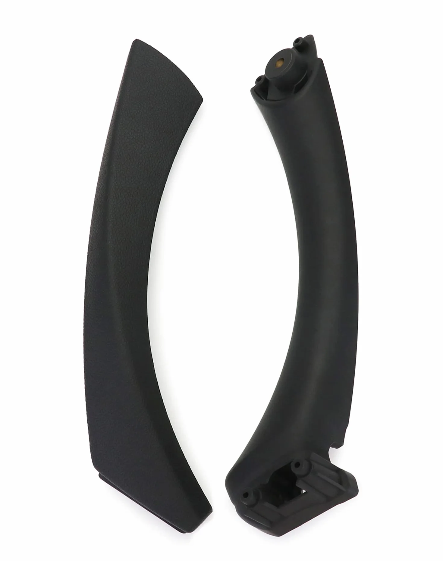 QWORK® Klamka wewnętrzna, wymiana klamki wewnętrznej samochodu prawa, odpowiednia do akcesoriów kompatybilne z BMW serii 3 2004-2012 (E90 Right), czarna