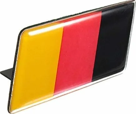 JenNiFer Aluminium Niemiecki Niemcy Flaga Odznaka Siatka Emblemat Naklejka Samochodowa Naklejka Uniwersalna Dekoracja