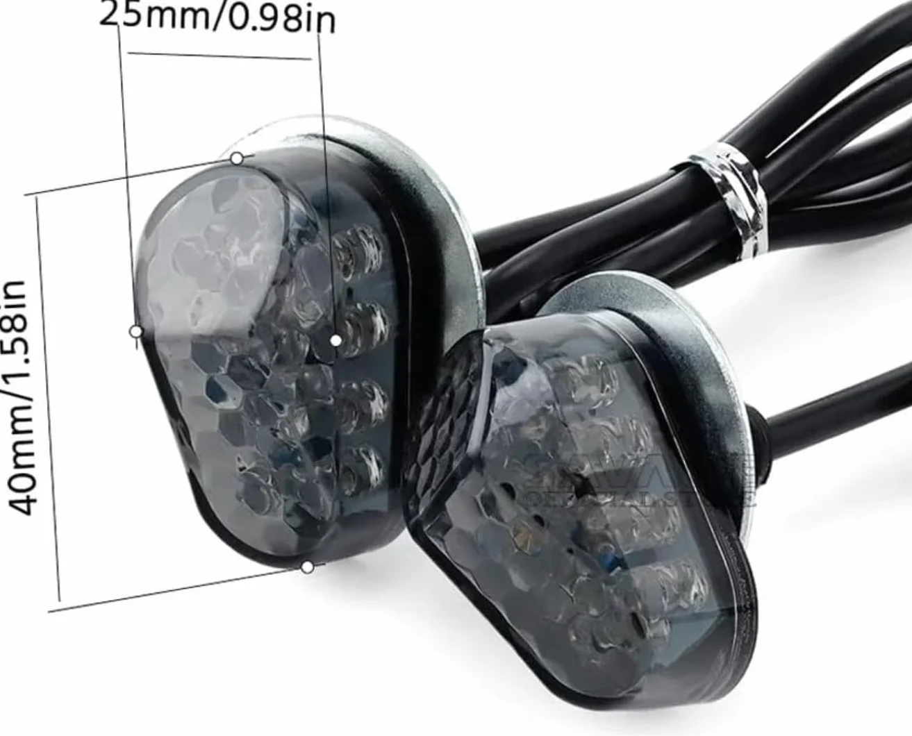 Generic Mini uniwersalne wskaźniki Dla Yamaha YZF R7 2021-2025 Lampa błyskowa LED Akcesoria motocyklowe Mini kierunkowskazy