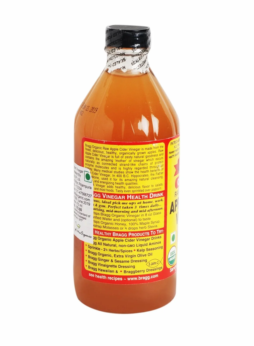 Braggs Organiczny ocet jabłkowy 473ml butelka USA