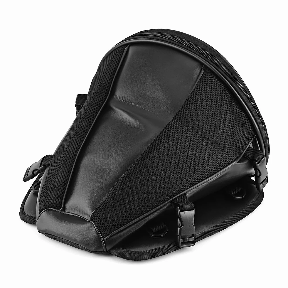 Torba Motocyklowa, Sportowa Wodoodporna Torba do Przechowywania na Tylnym Siedzeniu, Torba na tylną klapę Motocykla na Telefon, Klucze, Rękawiczki, Czarna Pasuje do Większości