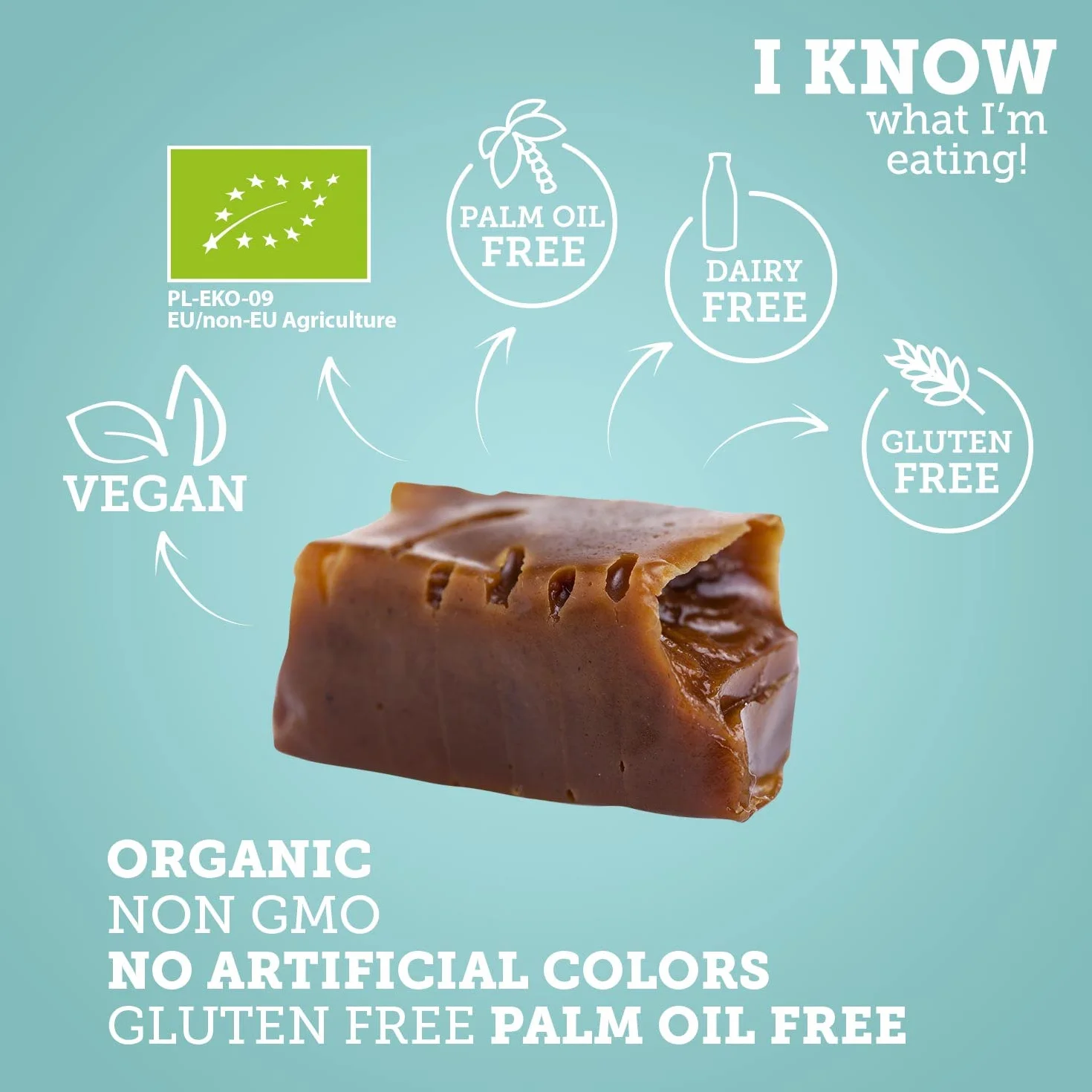 SUPER FUDGiO Cukierki krówki VEGAN bez cukru - z naturalnych składników - bez oleju palmowego - ze 100% ekologicznym mlekiem kokosowym i cukrem kokosowym | kokosowe