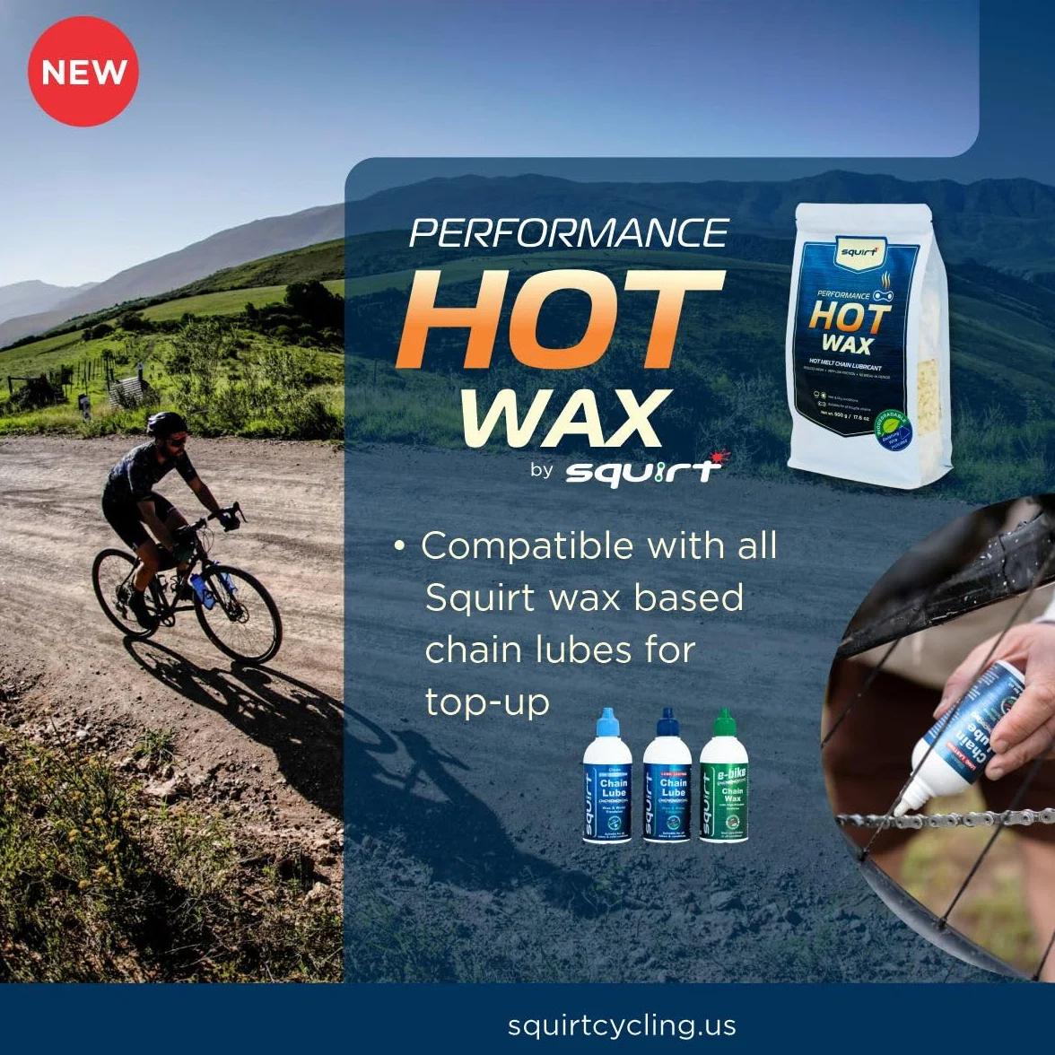 Squirt Performance Hot Wax for Bike Chains