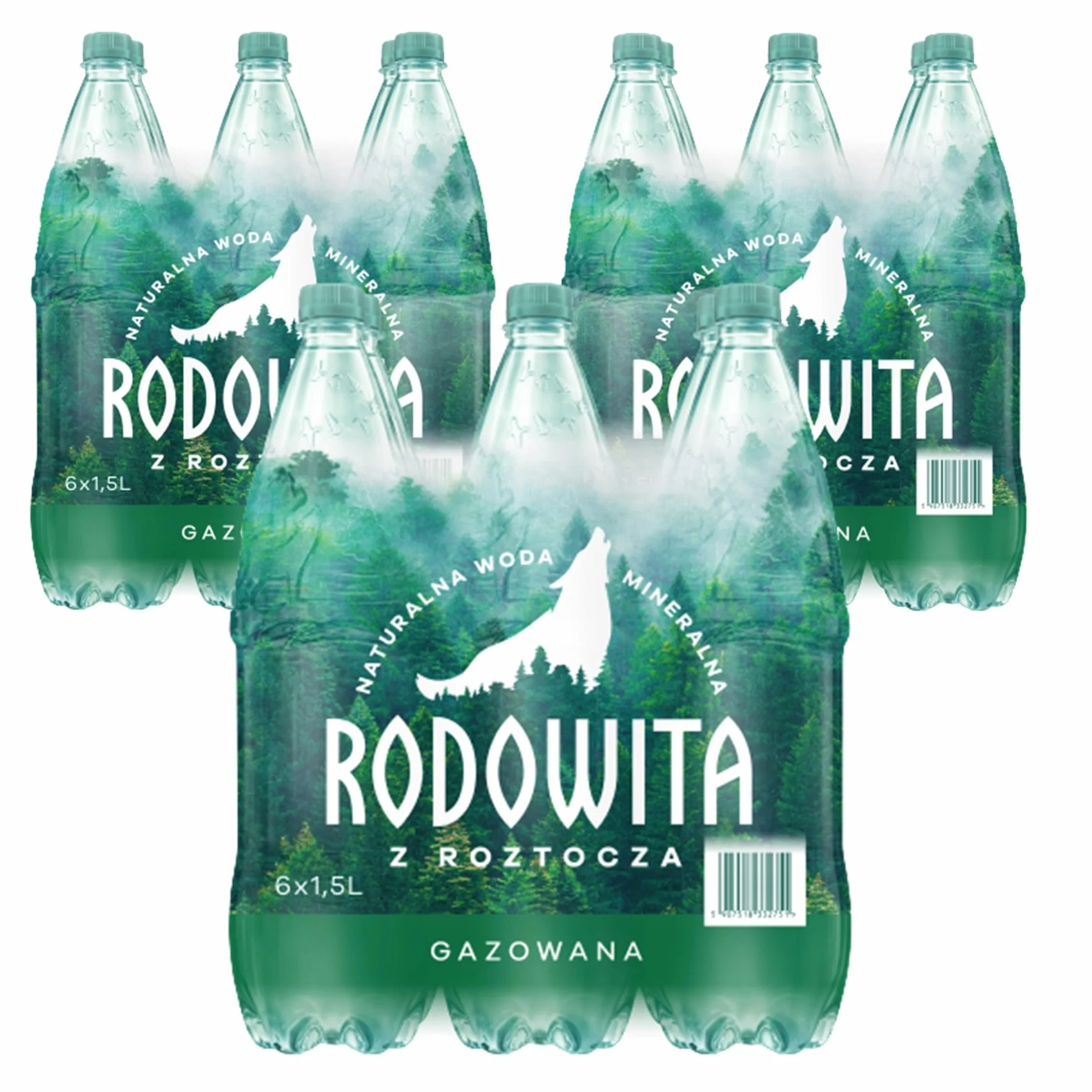 Woda mineralna RODOWITA gazowana 18x 1,5 l