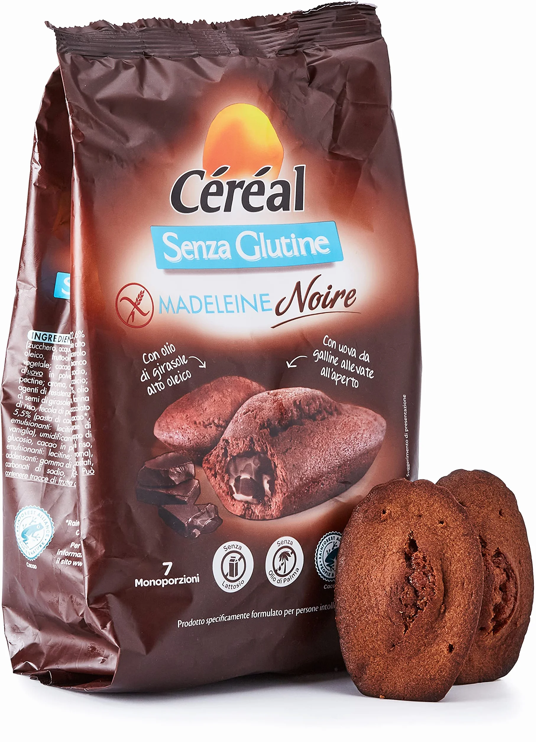 Nacks Merendine Senza Glutine Per Celiaci Madeleine Noire 200 G