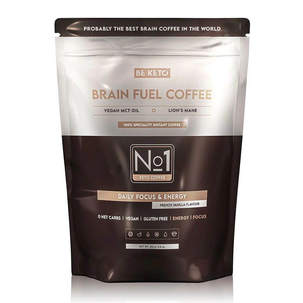 Kawa Rozpuszczalna Brain Fuel Olej MCT Lion's Mane Francuska Wanilia 250g
