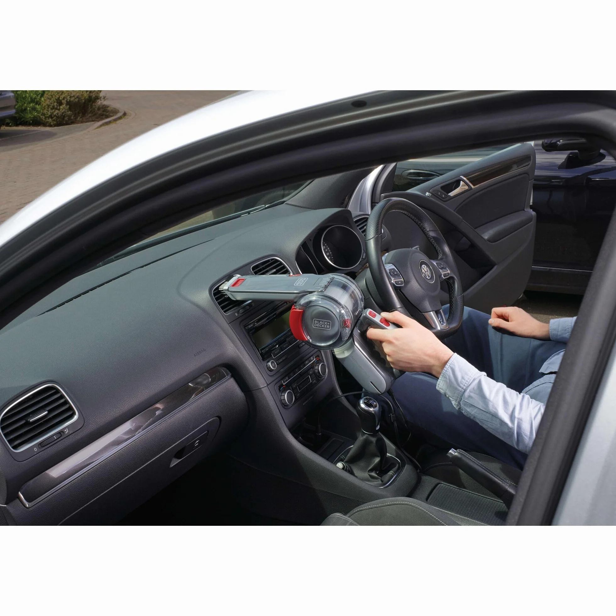 Black & Decker, Odkurzacz samochodowy 12V Pivot, akcesoria, torba, PV1200AV-XJ