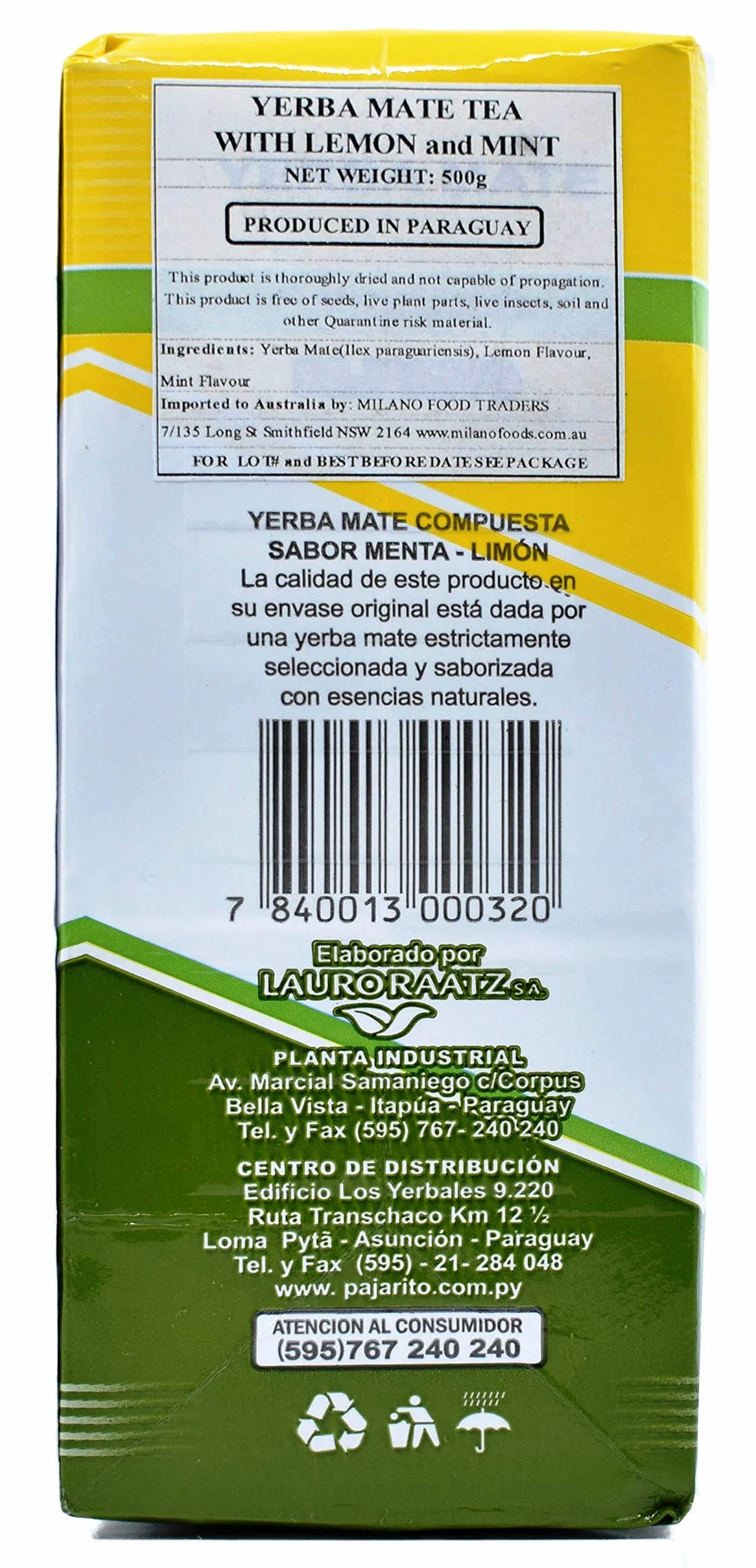 Matowy Tee Muszka Mięta cytrynowa 500 g