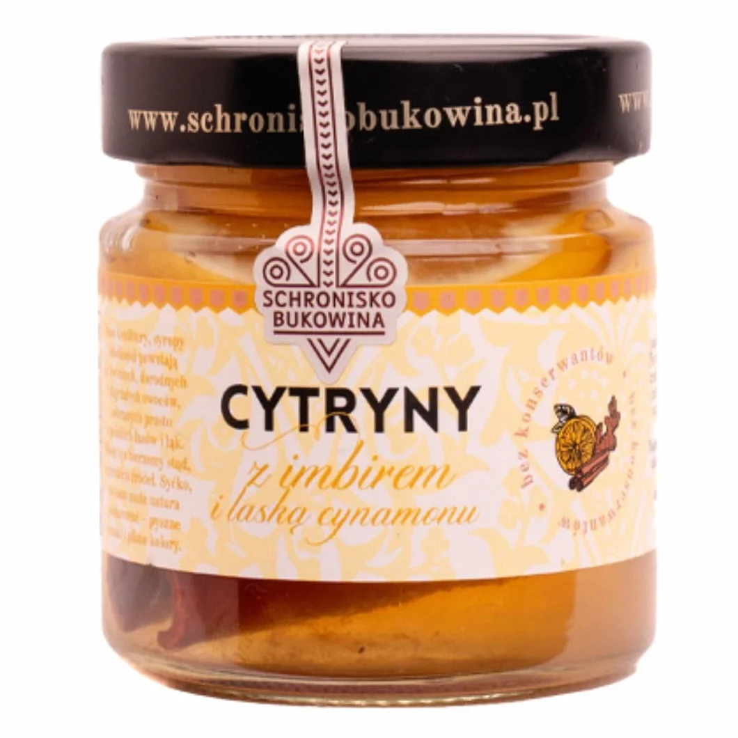 Cytryny z imbirem z laską cynamonu z miodem