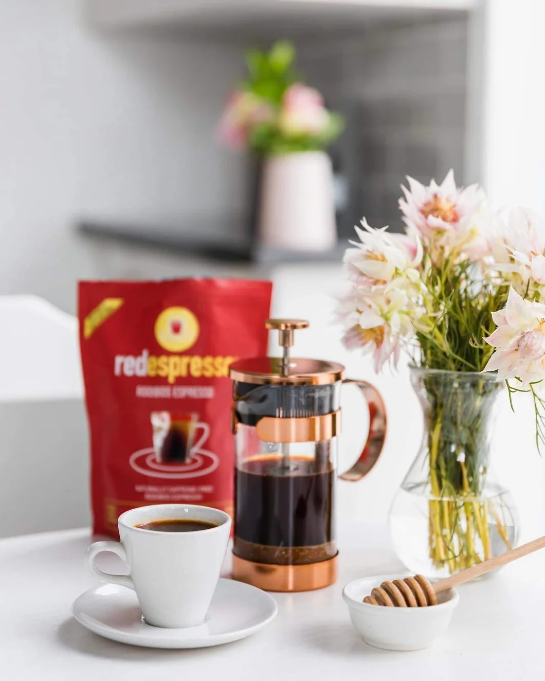 Red Espresso mielona herbata Rooibos 250 g bezglutenowa bez cukru wegańska