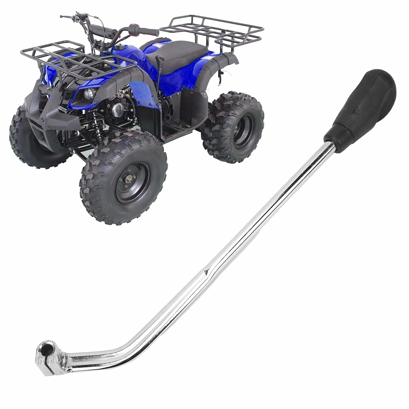 Pozioma Ręczna Dźwignia Zmiany Biegów dla Quada ATV | Wytrzymała Stalowa Dźwignia Zmiany Biegów do Silników 50 Cm3, 70 Cm3, 90 Cm3, 110 Cm3, 125 Cm3 | Idealny Zamiennik |