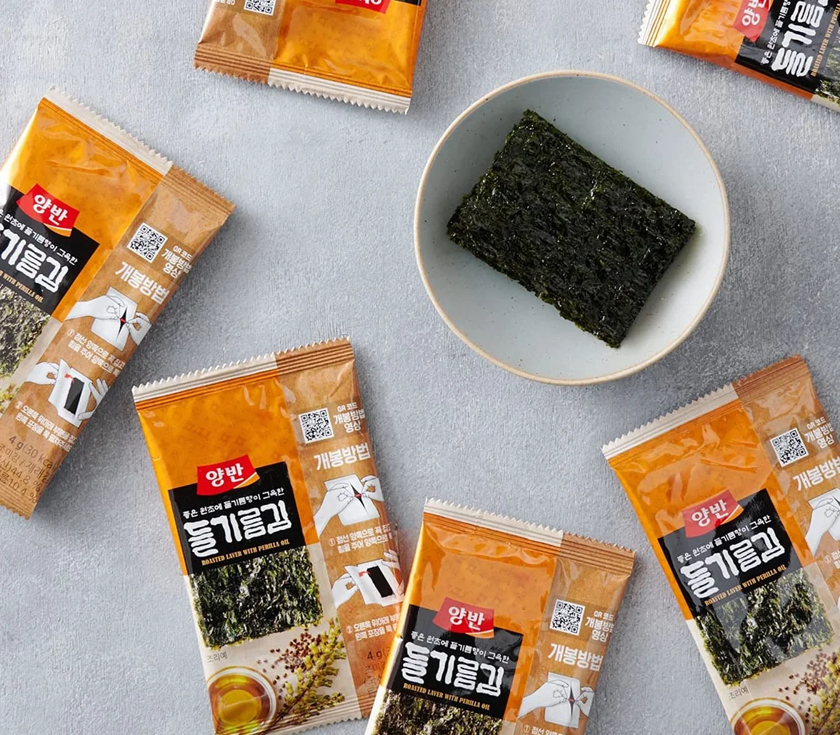 Dongwon Yangban Perilla Oil Seaweed Nori Snack 4g 20 Pack