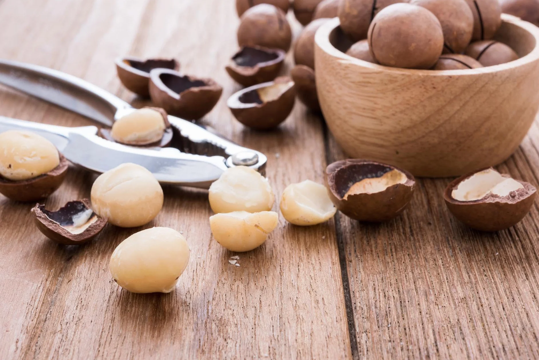 Orzechy Macadamia Połówki 250g Malinowe Naturalne Świeże