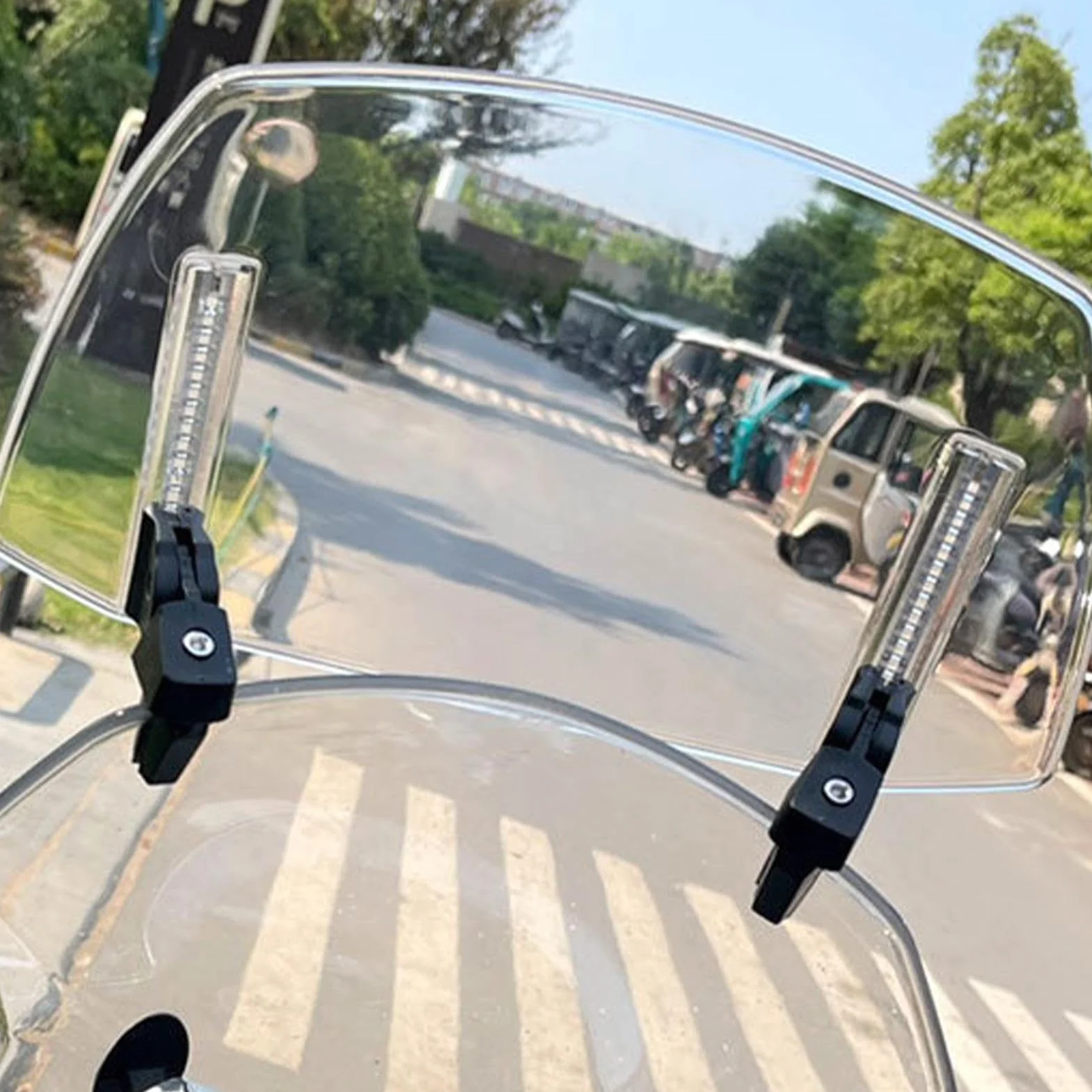 Deflektor wiatrowy do motocykla regulowany klips przedłużenie spojlera nakładka