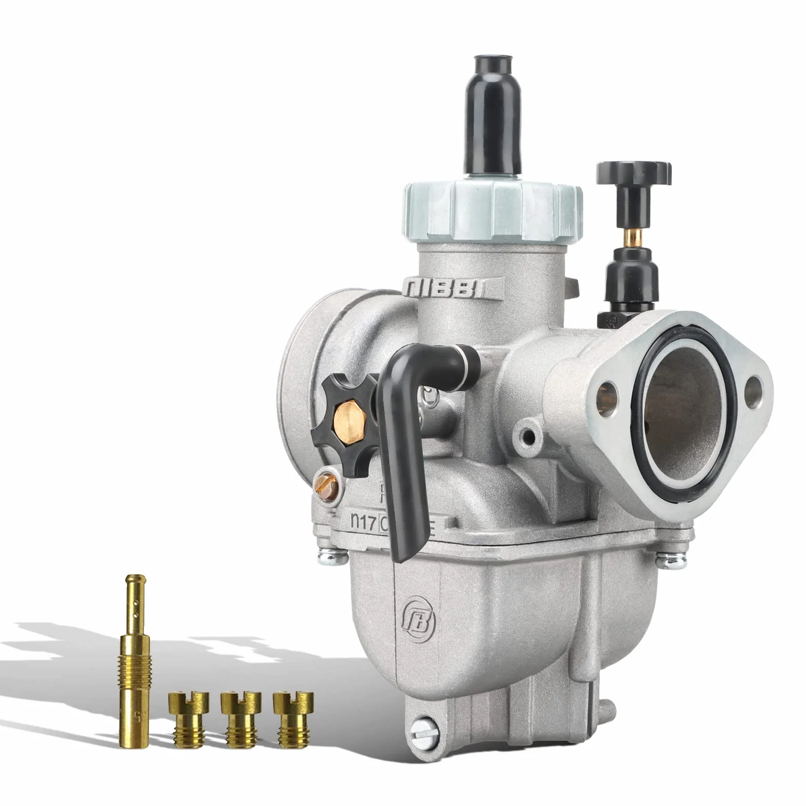 NIBBI PE17 mm Vergaser do 80cc-100 cm³ Flansch Motorrad Motor Vergaser z napędem samochodowym do roweru samochodowego